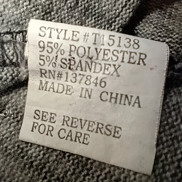 MAURICES Open Front Ribbed Cardigan 2X Gray Polyester Spandex Fall - Picture 4 of 4